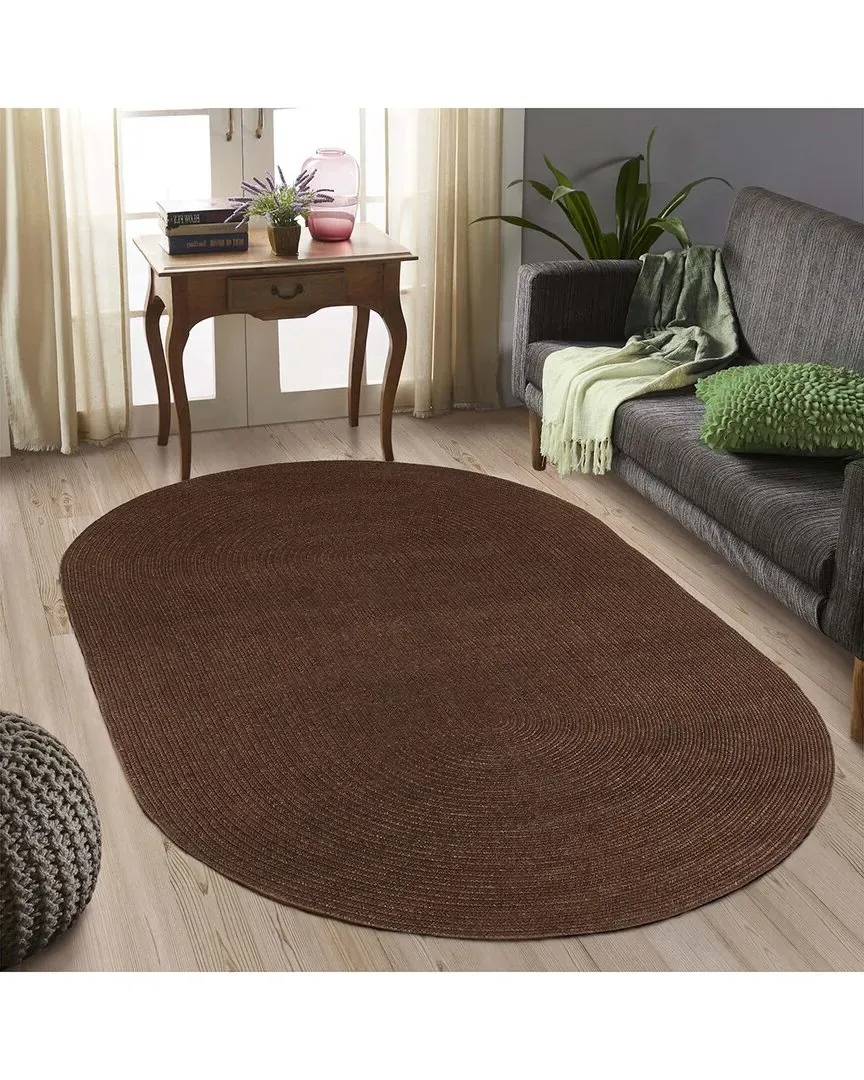Superior Braided Reversible Indoor Outdoor Rug - Brown image