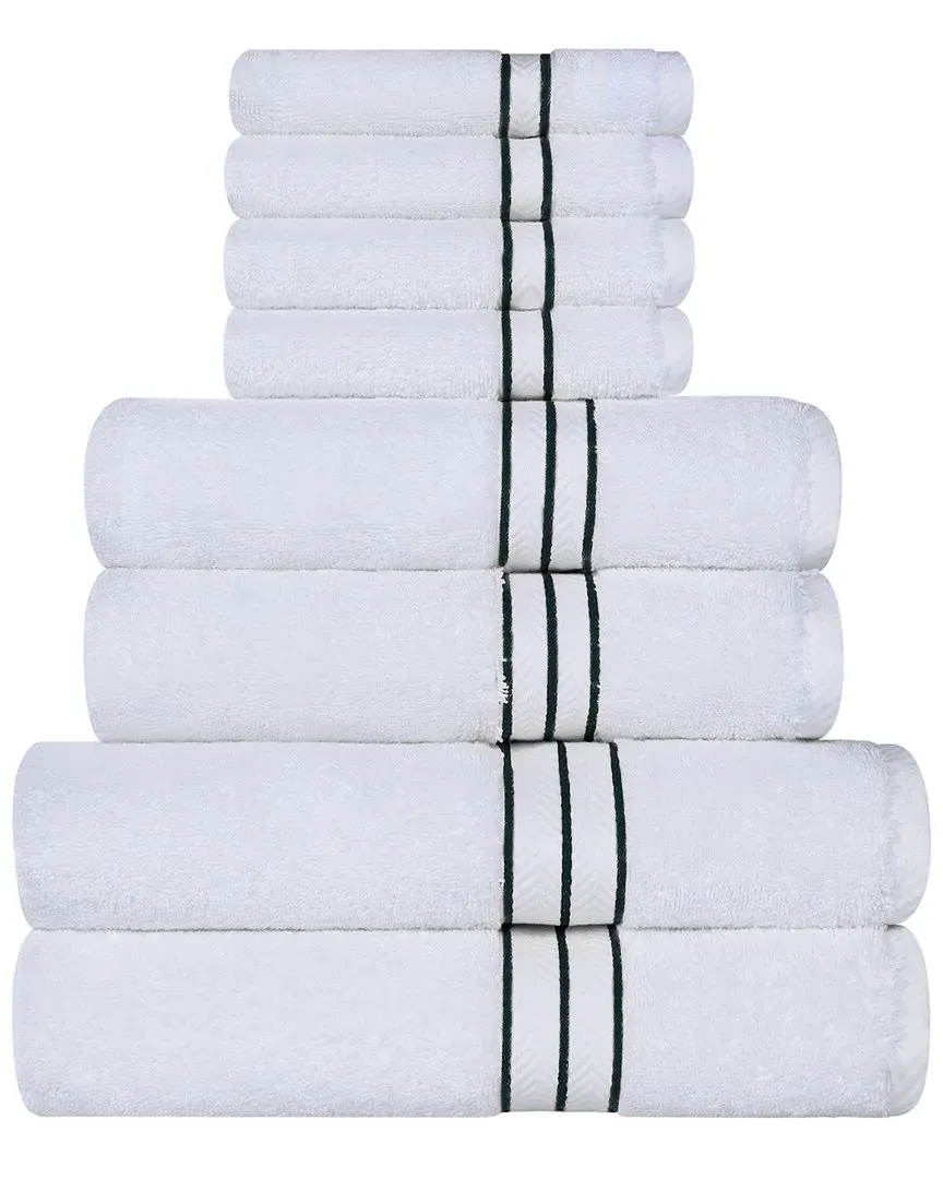 Turkish 8pc Cotton Towel Set - Teal image