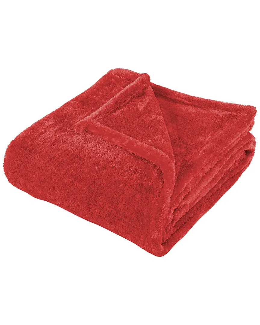 Ultra-Plush Fleece Throw Blanket - Red, Microfiber