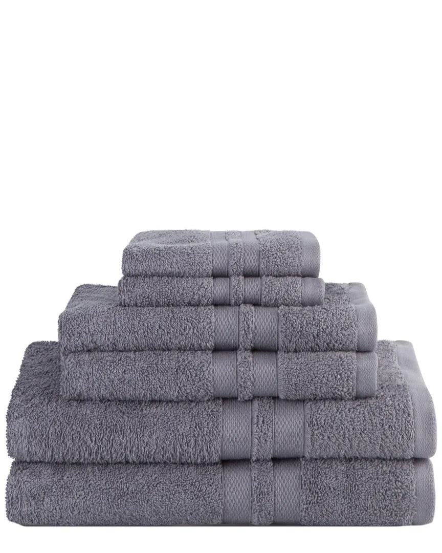 Ultra Soft 6pc Cotton Towel Set - Charcoal