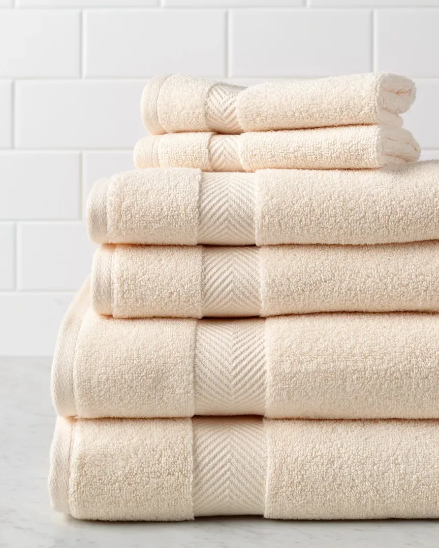 Zero Twist Cotton 6pc Towel Set