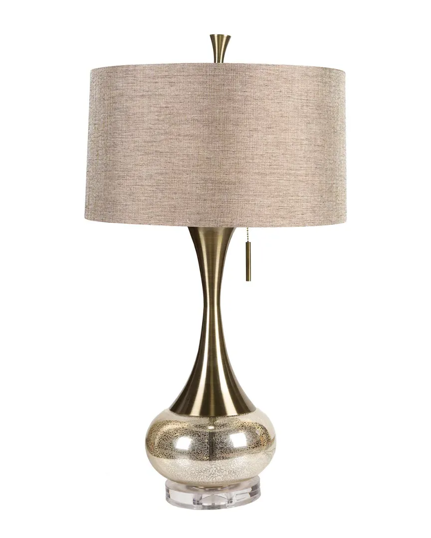 33in Table Lamp - Aged Brass, Mercury Glass image