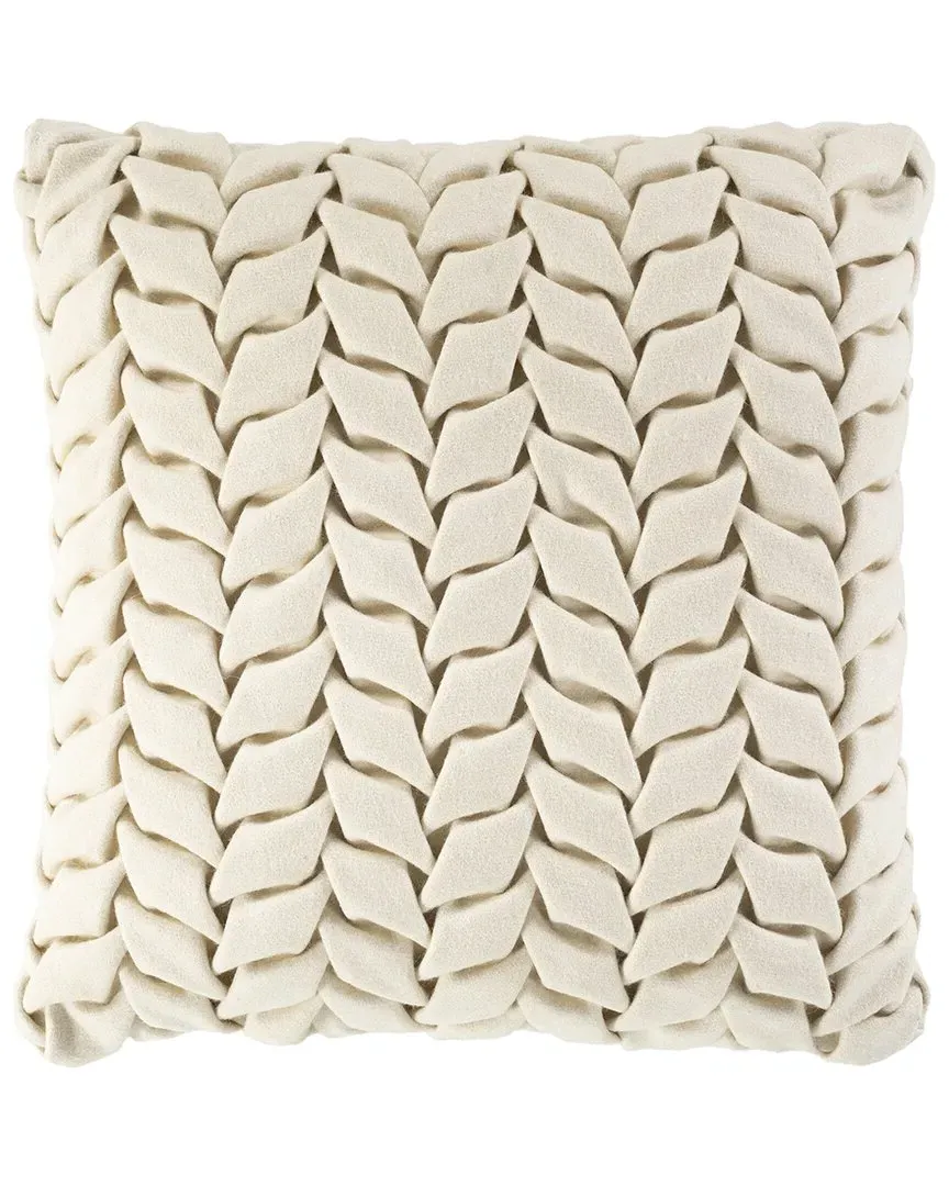 Alana Pillow Cover - Cream, Wool Blend image