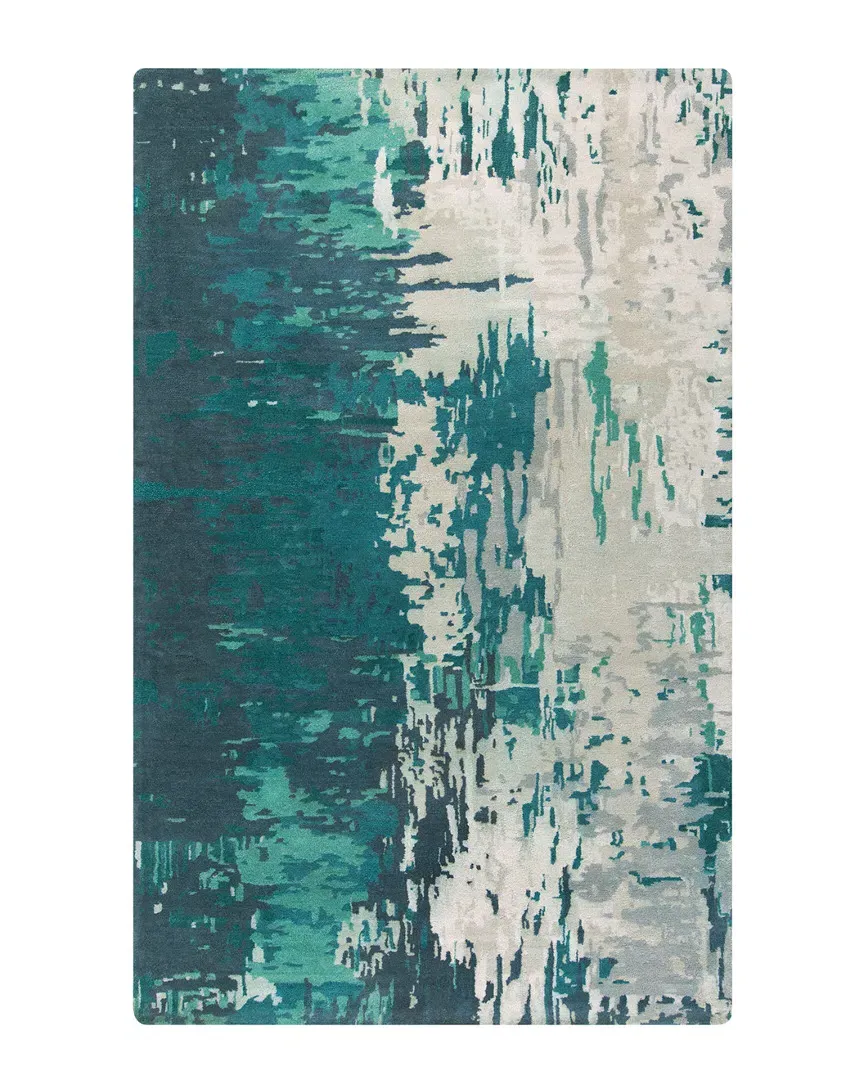 Banshee Hand-Tufted Rug - Teal, Wool
