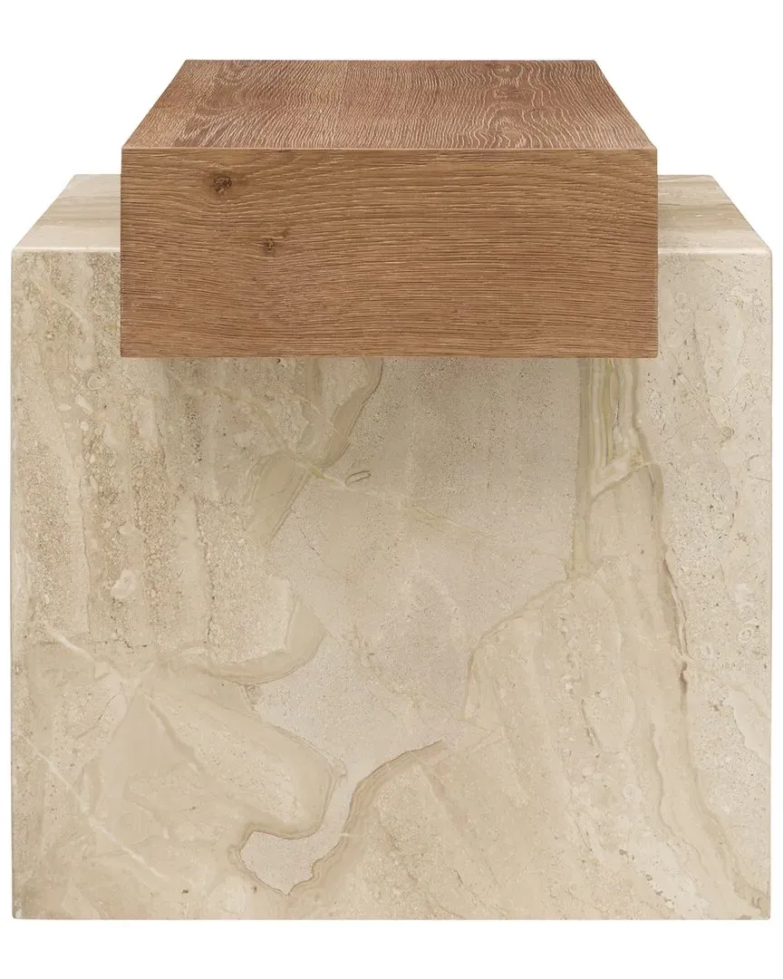 Becki Owens Tulare End Table - Brown, Oak Veneer image