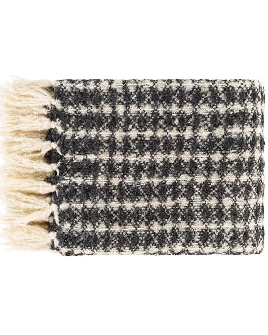 Boris Throw - Charcoal, Acrylic