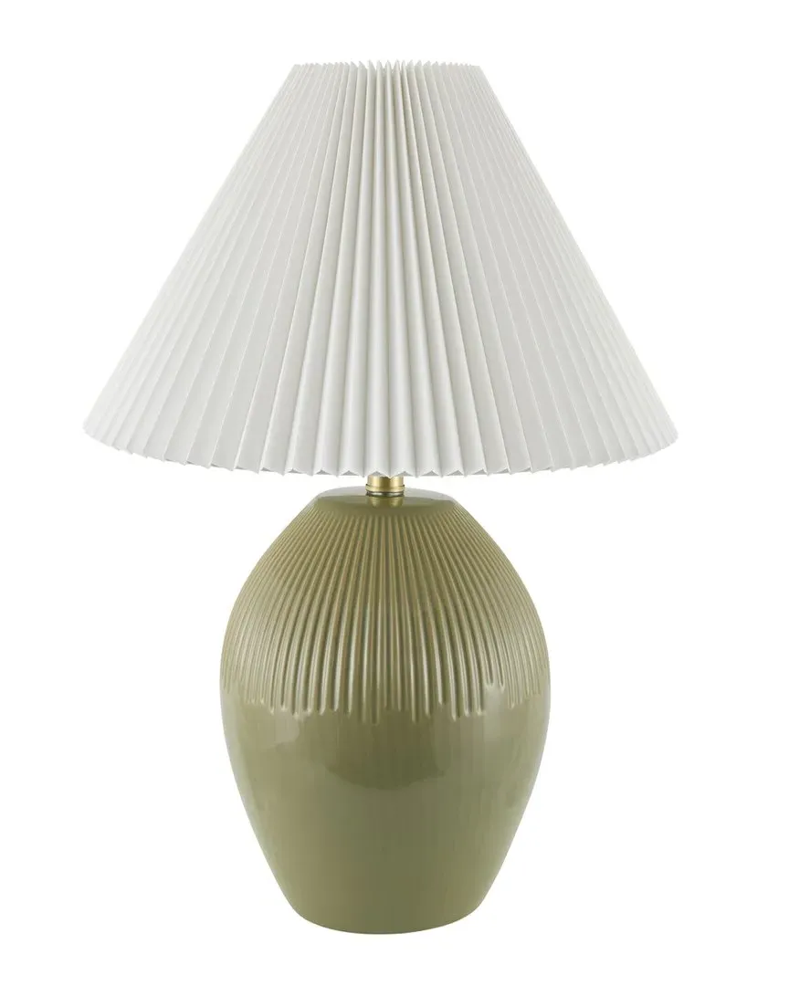 Caylus Accent Table Lamp - Beige, Rattan
