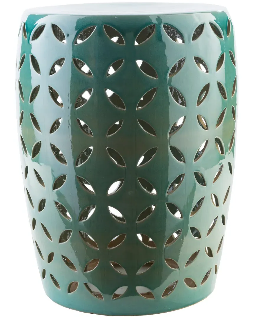 Chantilly Ceramic Stool - Teal image