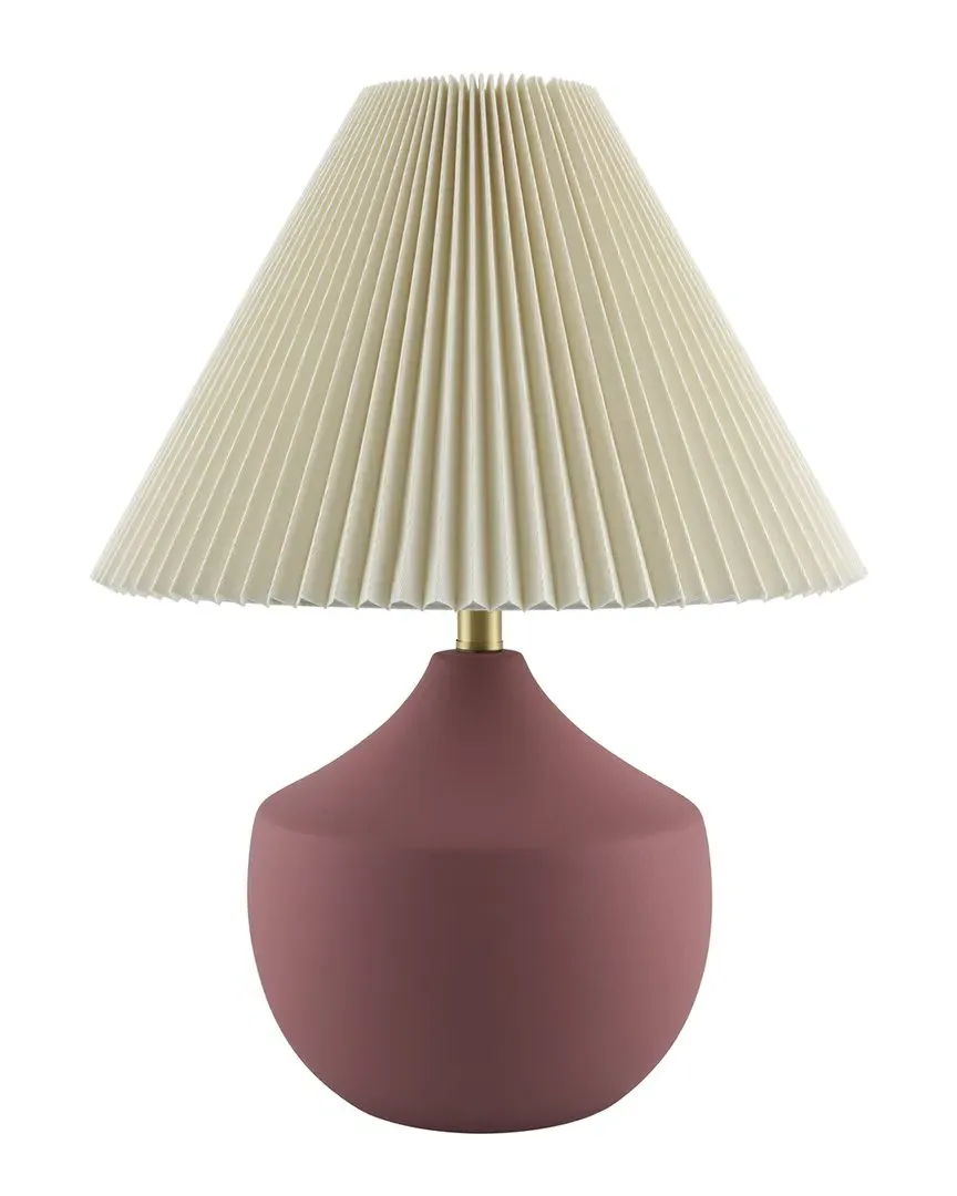 Conju Accent Table Lamp - Peach, Ceramic