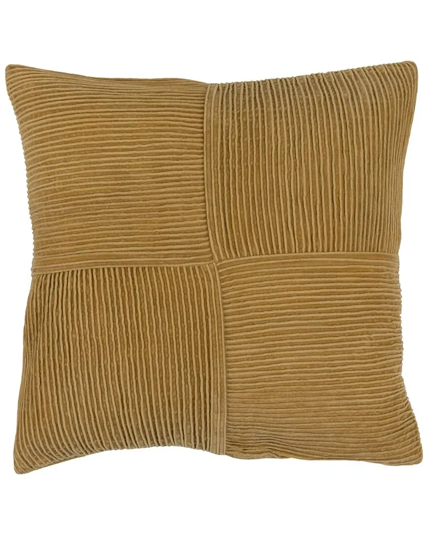 Conrad Accent Pillow - Yellow, Velvet image
