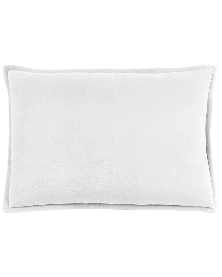 Cotton Velvet Accent Pillow - Grey