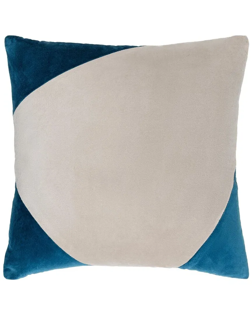 Cotton Velvet Accent Pillow - Grey