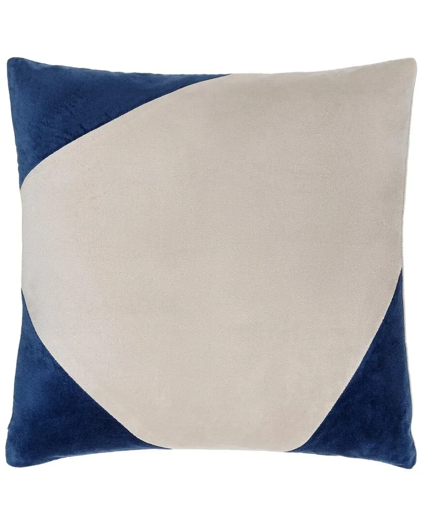 Cotton Velvet Accent Pillow - Grey