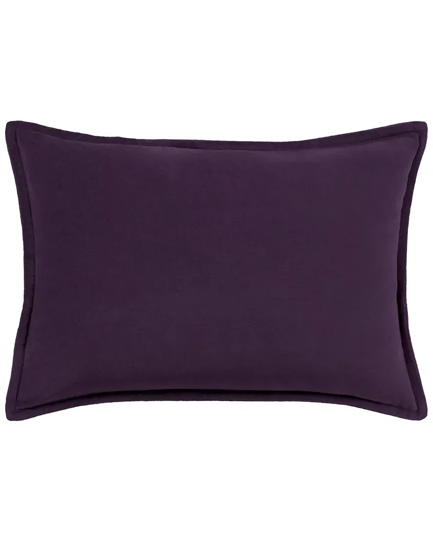 Cotton Velvet Bolster Pillow - Purple image