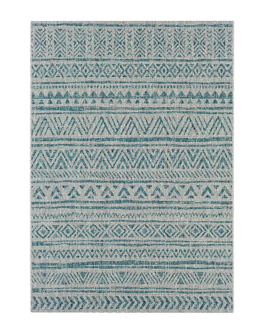 Eagean Machine Woven Rug - Aqua, Polypropylene image