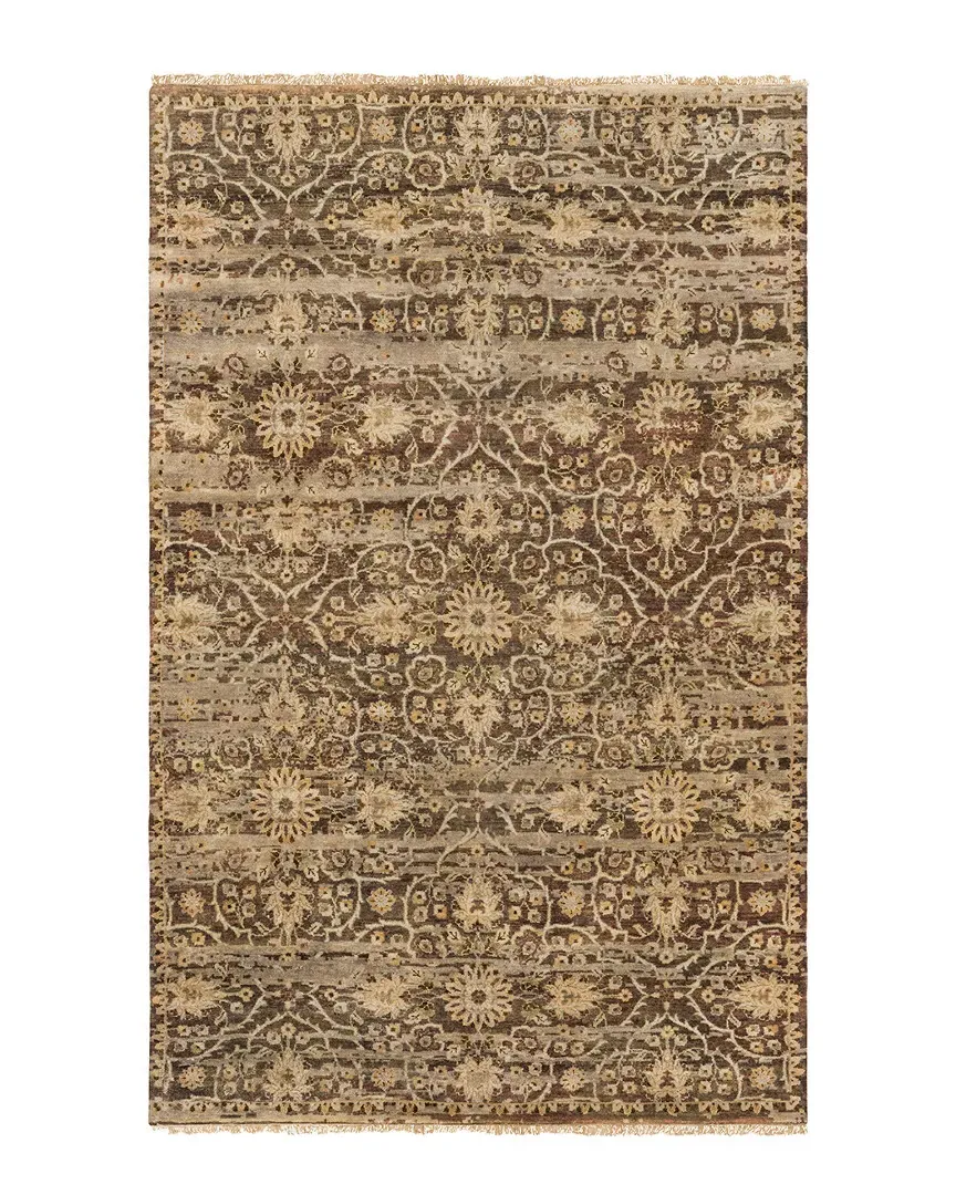 Empress Hand Knotted Rug - Olive, Wool
