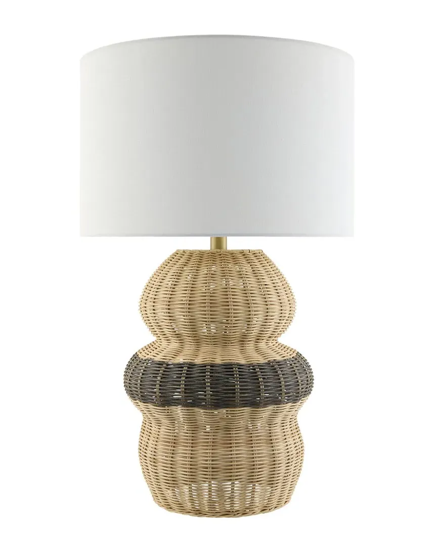 Felipe Accent Table Lamp - Beige, Rubber Wood image