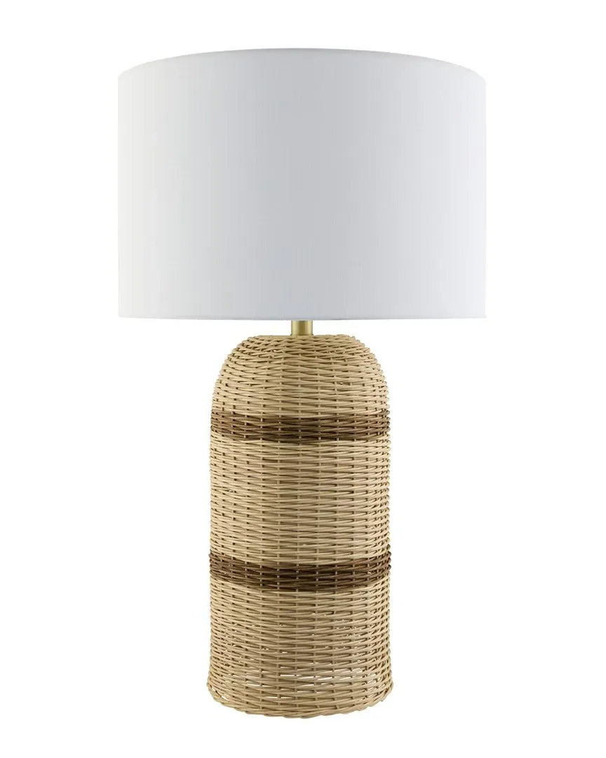 Felipe Accent Table Lamp - Dark Brown, Rubber Wood