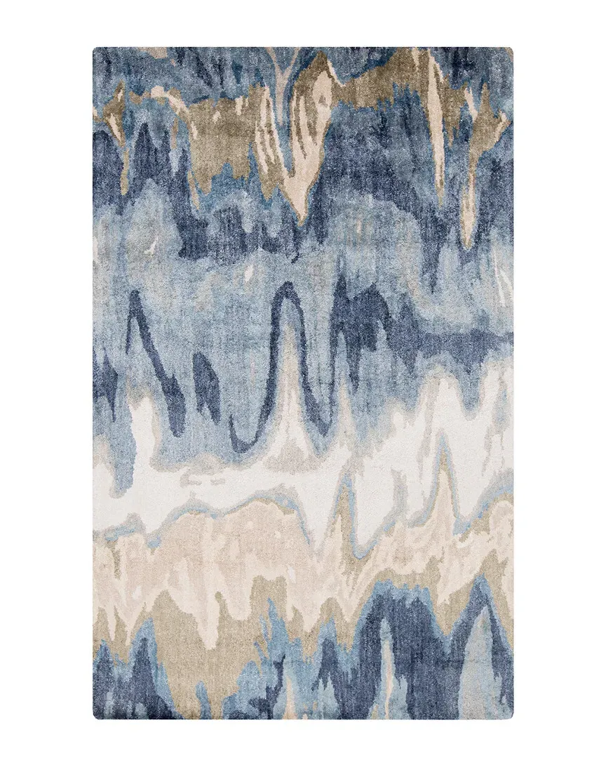 Gemini Hand Tufted Rug - Blue, Viscose image