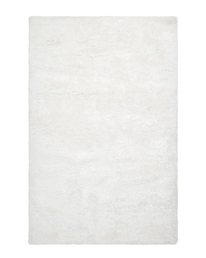 Grizzly Hand-Woven Area Rug - White, Polyester