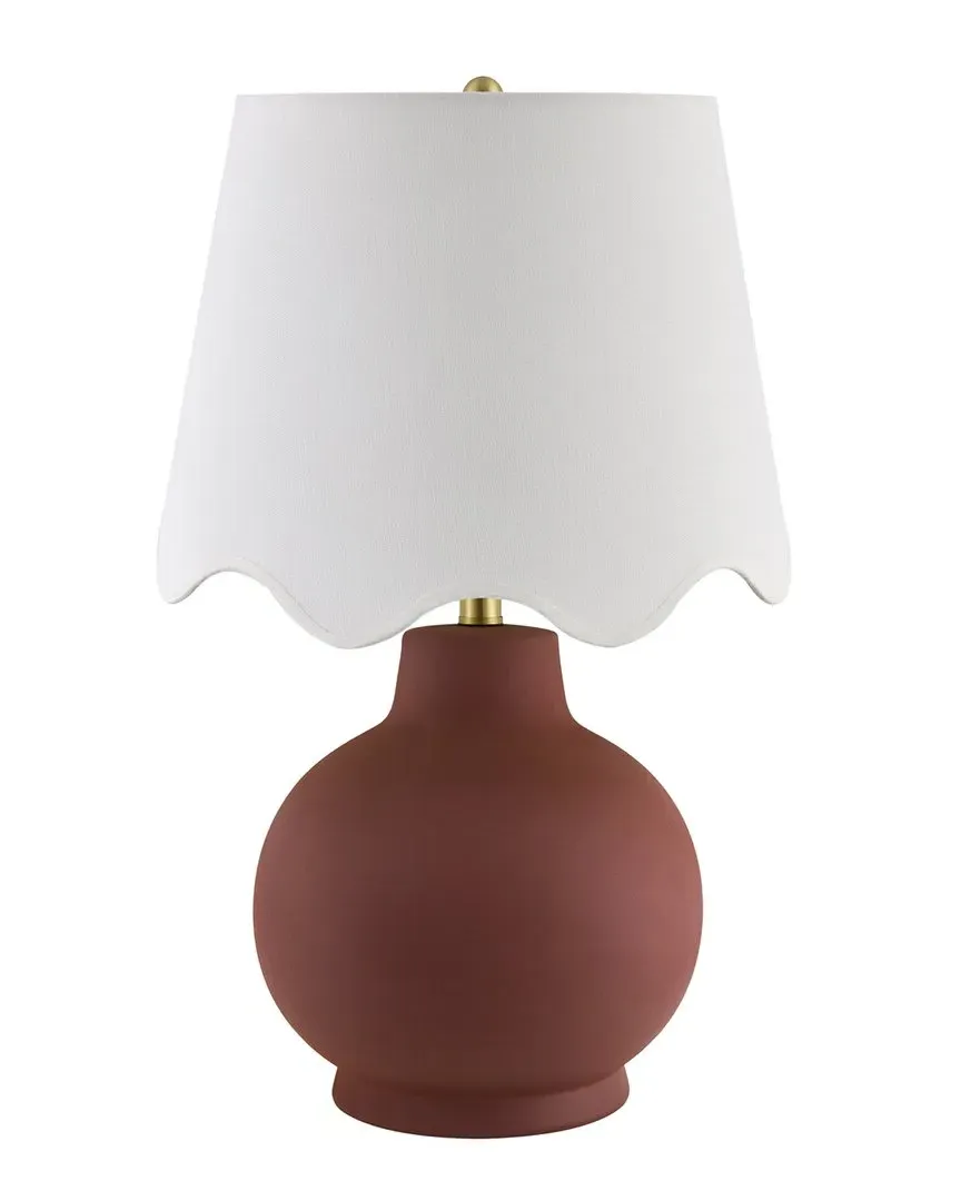 Haria Accent Table Lamp - Brown, Resin