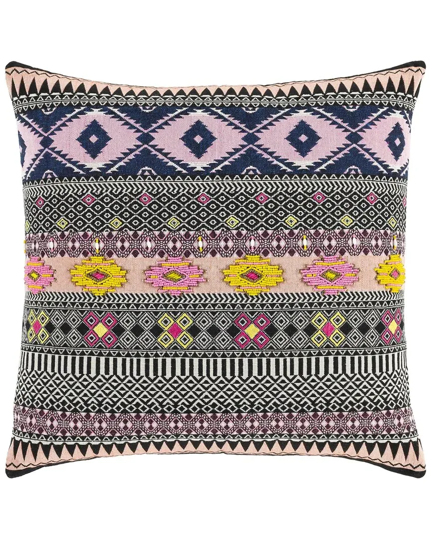 Haruki Pillow Cover - Black