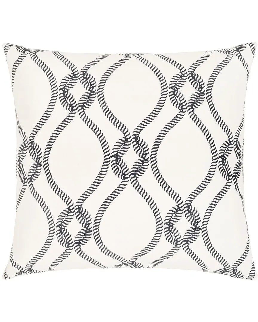 Haylard Decorative Pillow - Black, Ivory image