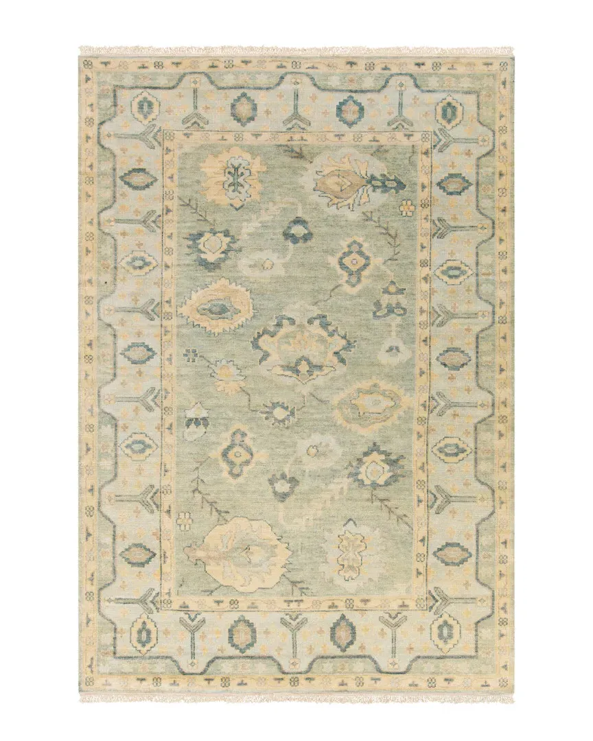 Hillcrest Hand Knotted Rug - Olive, Wool