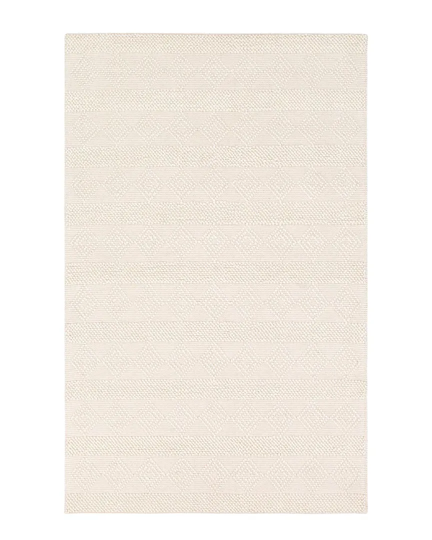 Hygge Hand Woven Rug - White, Wool