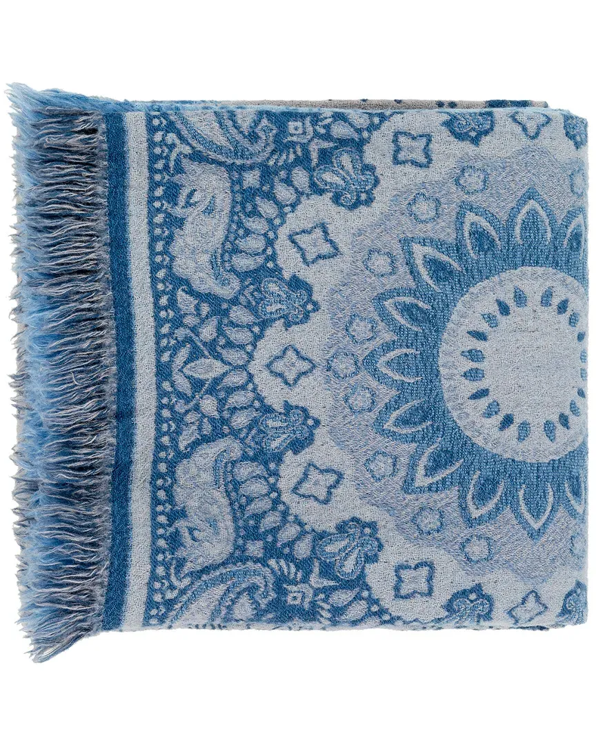 Indira Bohemian Global Throw - Denim, Wool image