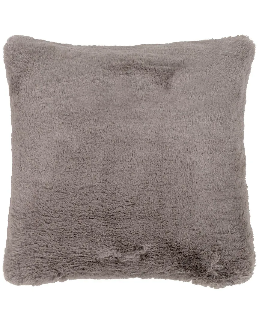 Leather Pillow - Medium Gray image