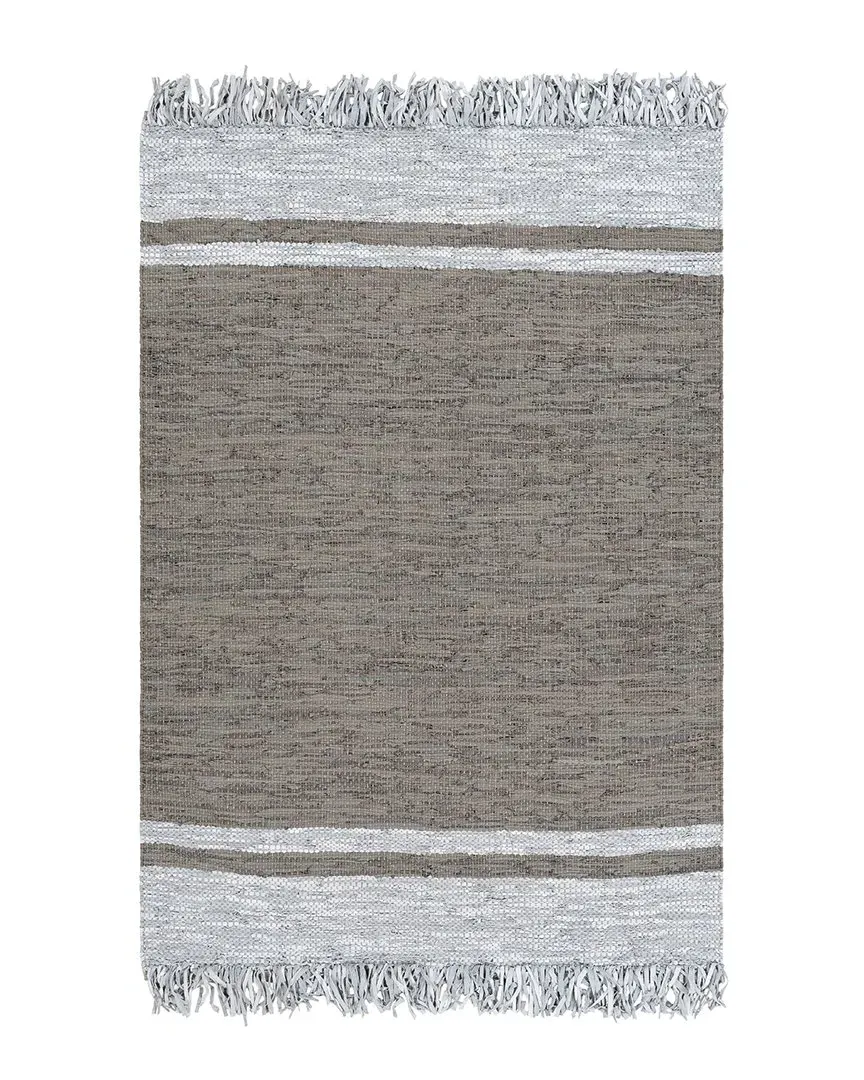 Lexington Hand Woven Rug - Brown, Leather