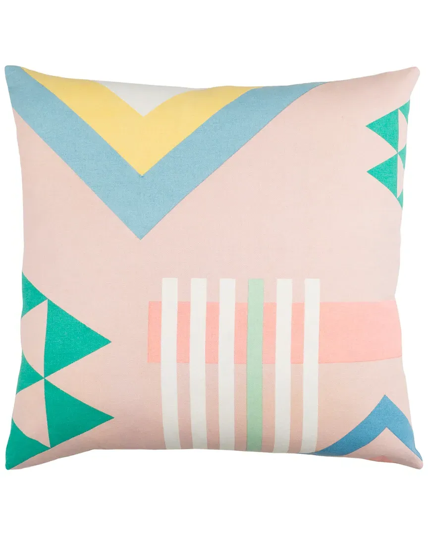 Lina Indoor/Outdoor Throw Pillow - Geometric, Cotton image