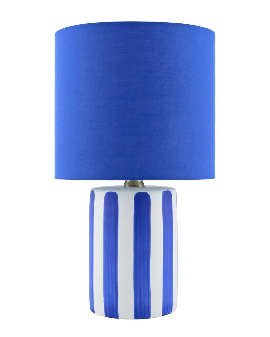 Livabliss Melbu Accent Table Lamp - Dark Blue, Ceramic image