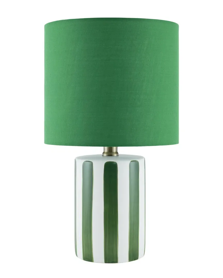 Livabliss Melbu Accent Table Lamp - Dark Green, Ceramic
