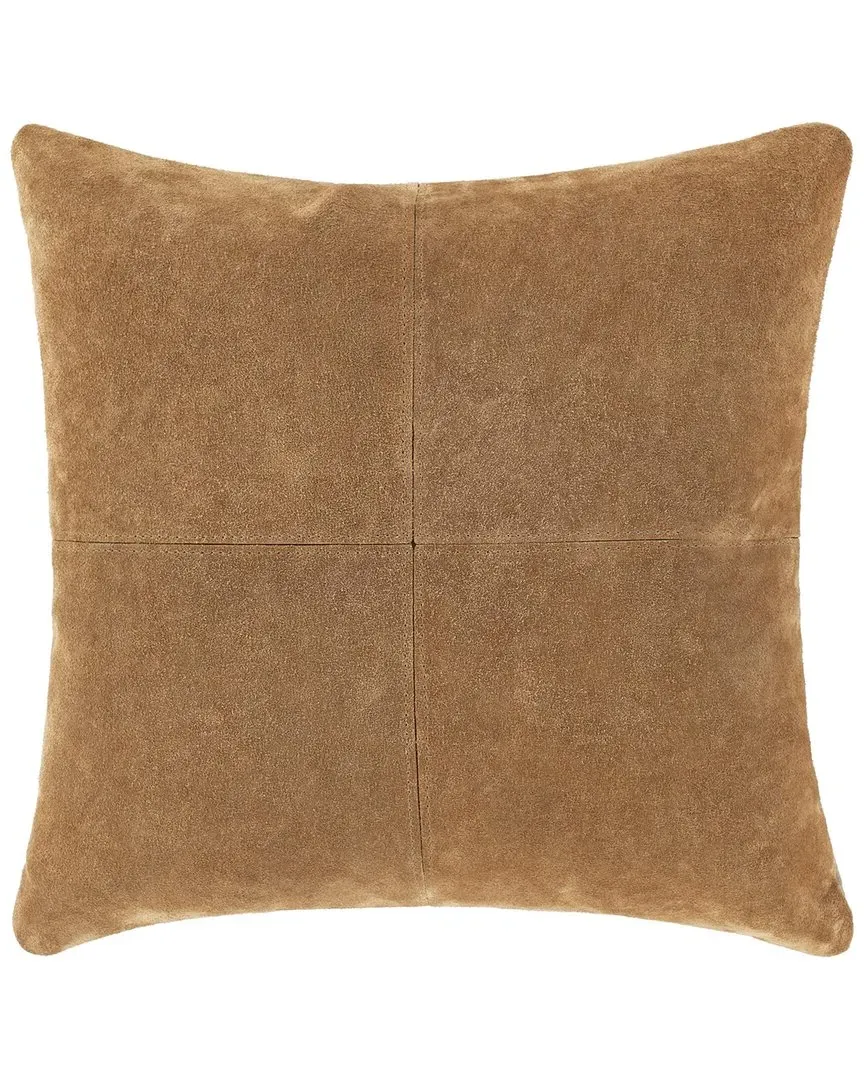 Manitou Accent Pillow - Brown, Leather