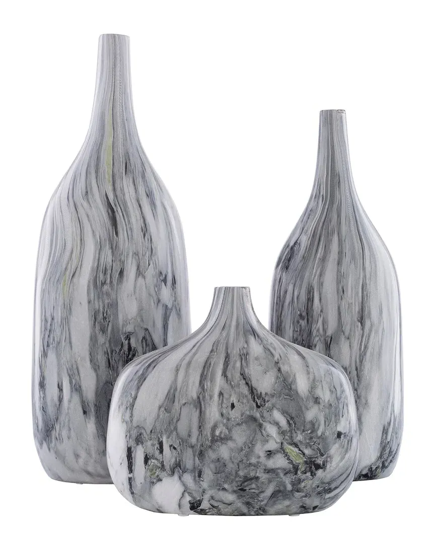 Marble Decor Vases - Gray image