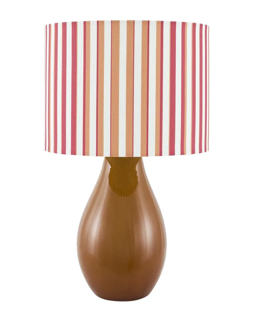 Melbu Accent Table Lamp - Tan, Ceramic