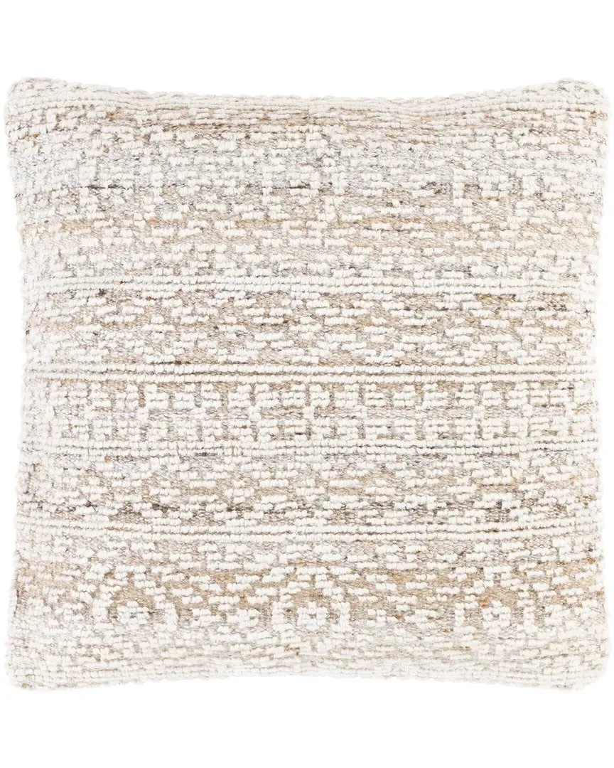 Nobility Pillow Cover - Beige, Wool Blend image