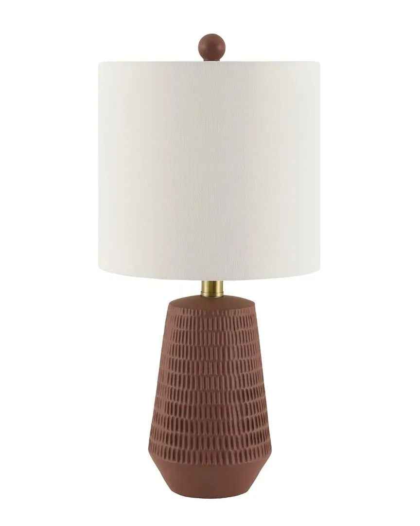 Nolan Accent Table Lamp - White, Ceramic