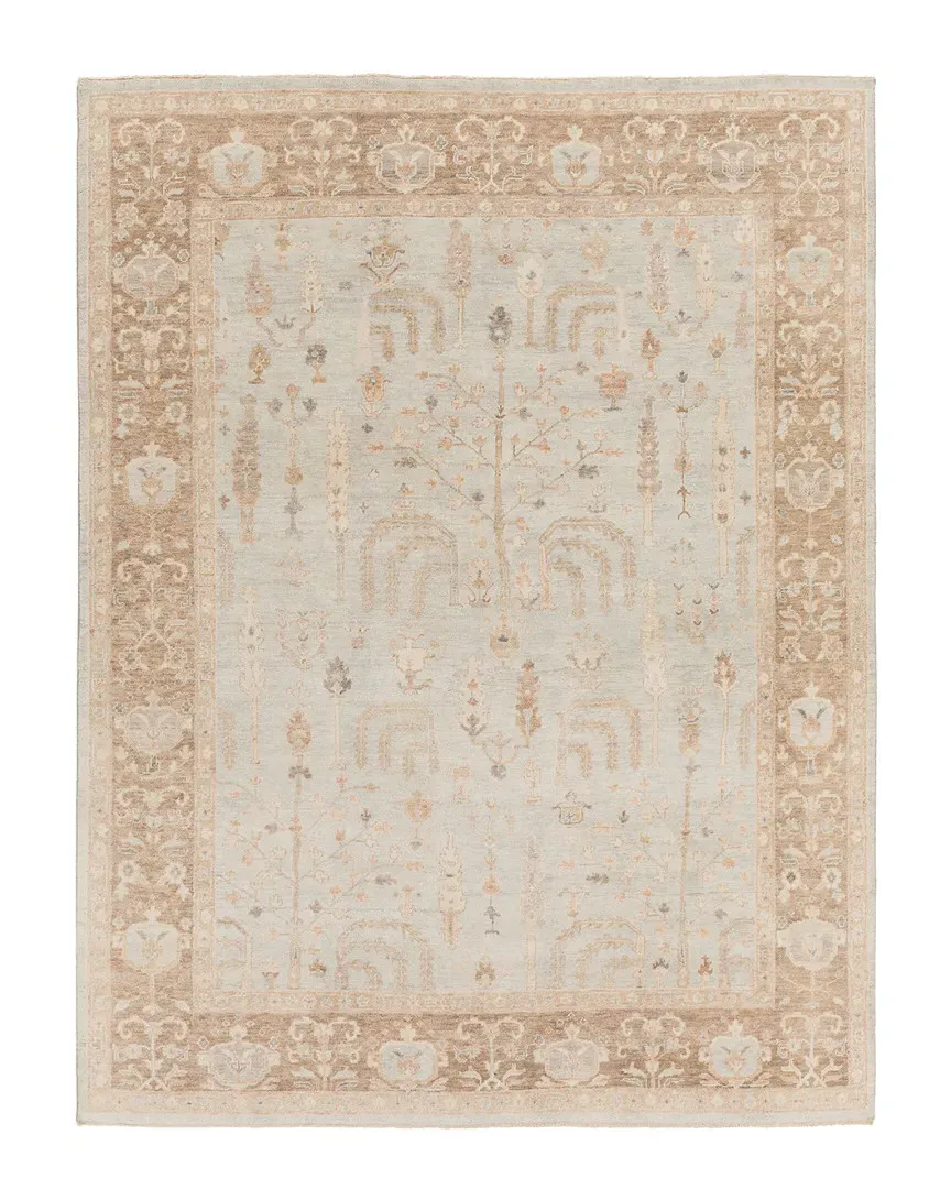 Normandy Hand Knotted Rug - Light Grey, Wool image