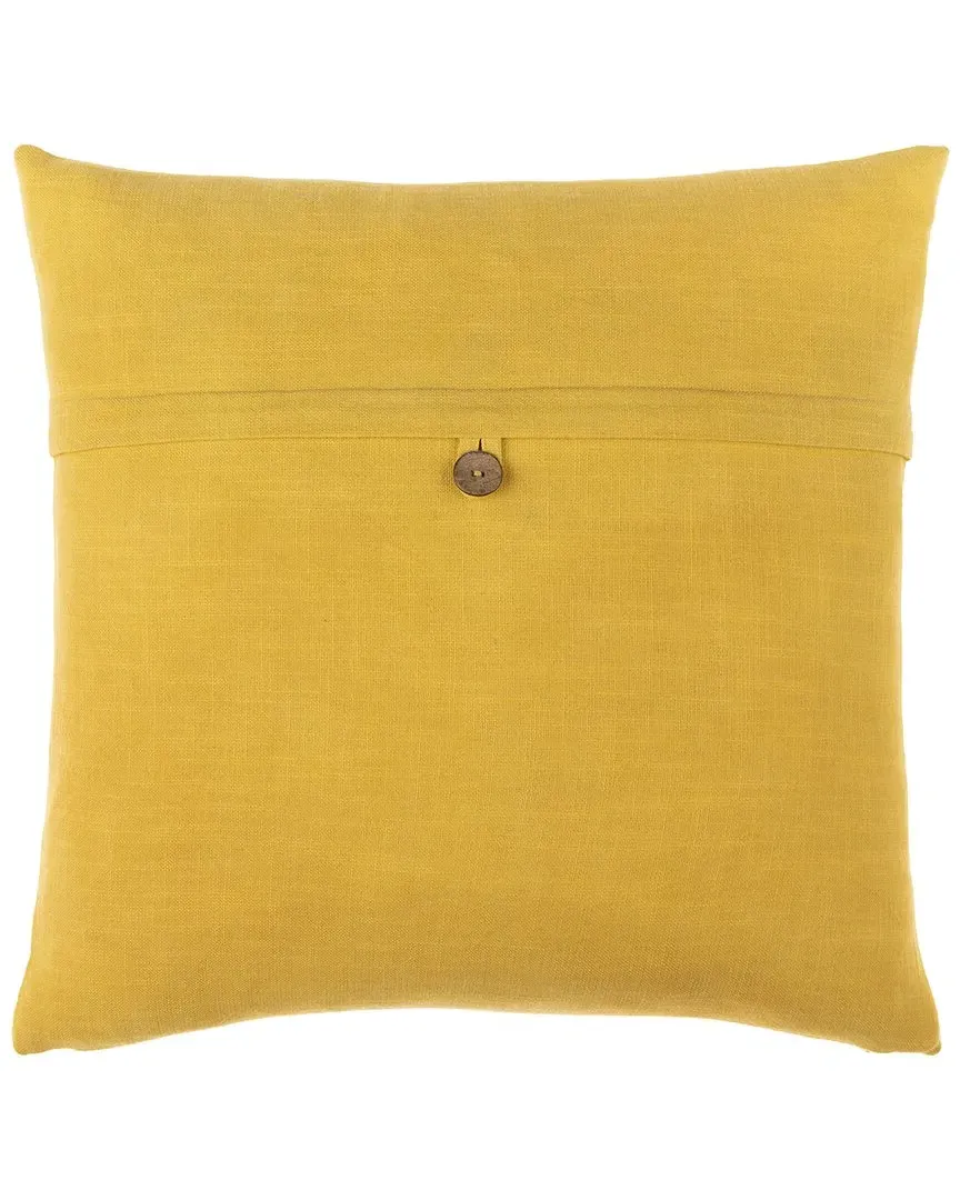 Penelope Down Pillow - Yellow, Cotton