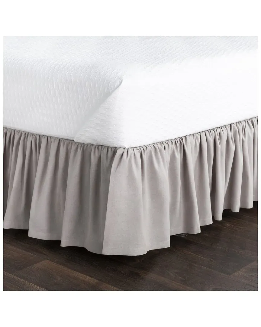 Peyton Ruffle Bedskirt - Ivory, Linen