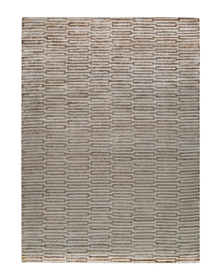 Platinum Hand Knotted Rug - Brown, Viscose