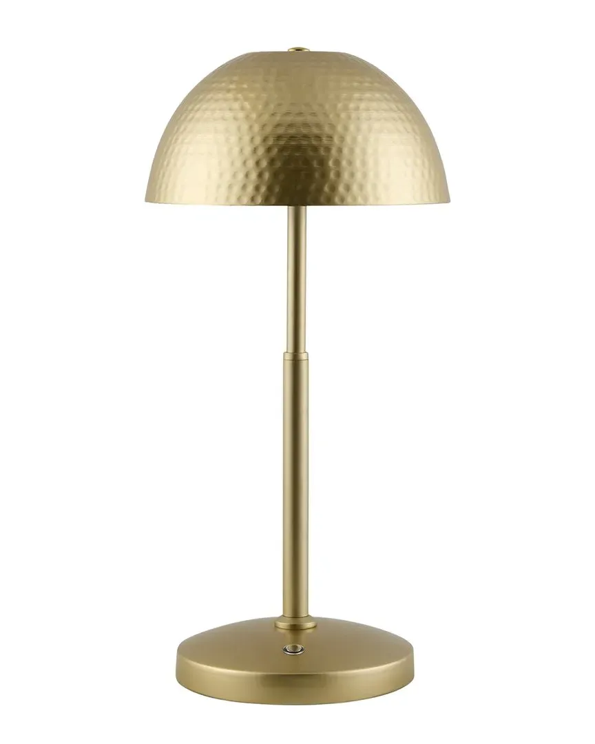 Ragay Accent Table Lamp - Dark Brown, Rubber Wood