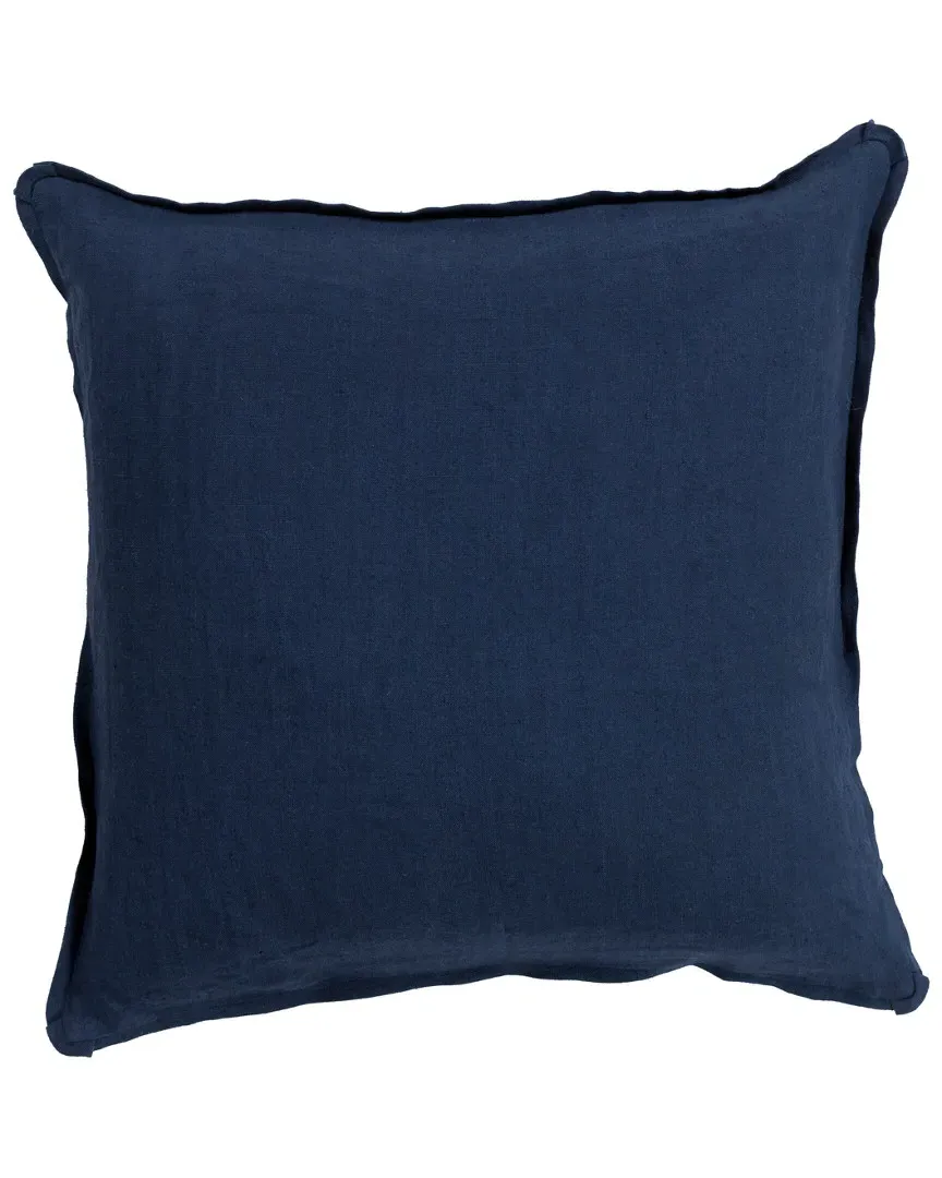 Solid Decorative Pillow - Navy, Linen image
