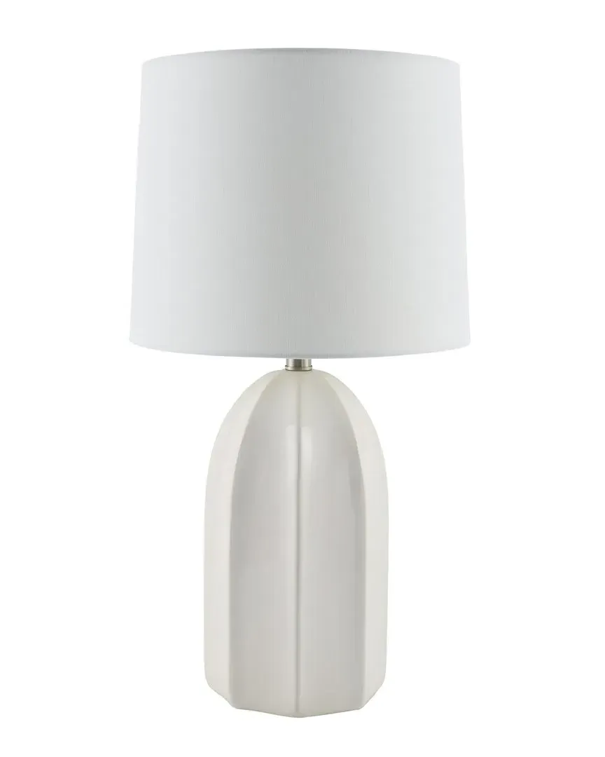 Stellan Accent Table Lamp - White, Ceramic