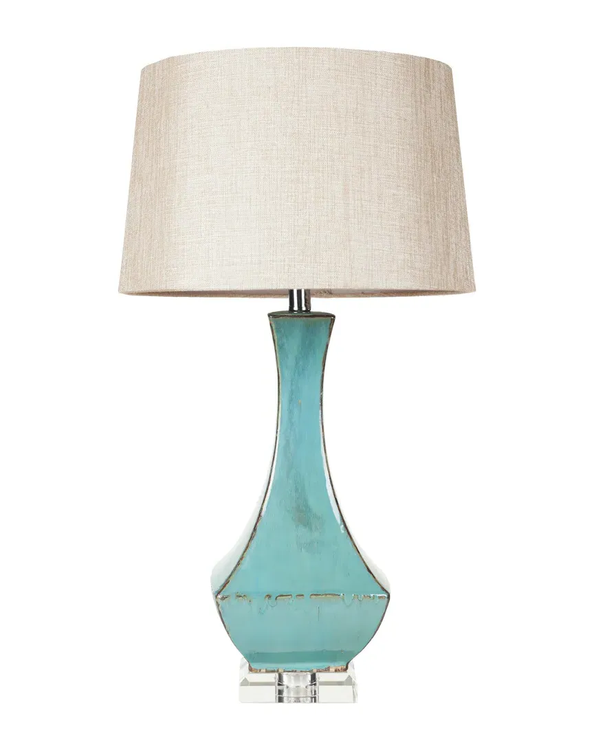Subtle Serenity Table Lamp - Turquoise, Ceramic image