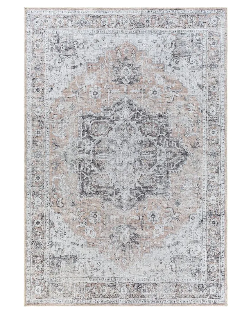 Tahmis Machine-Washable Rug - Beige, Chenille-Polyester image