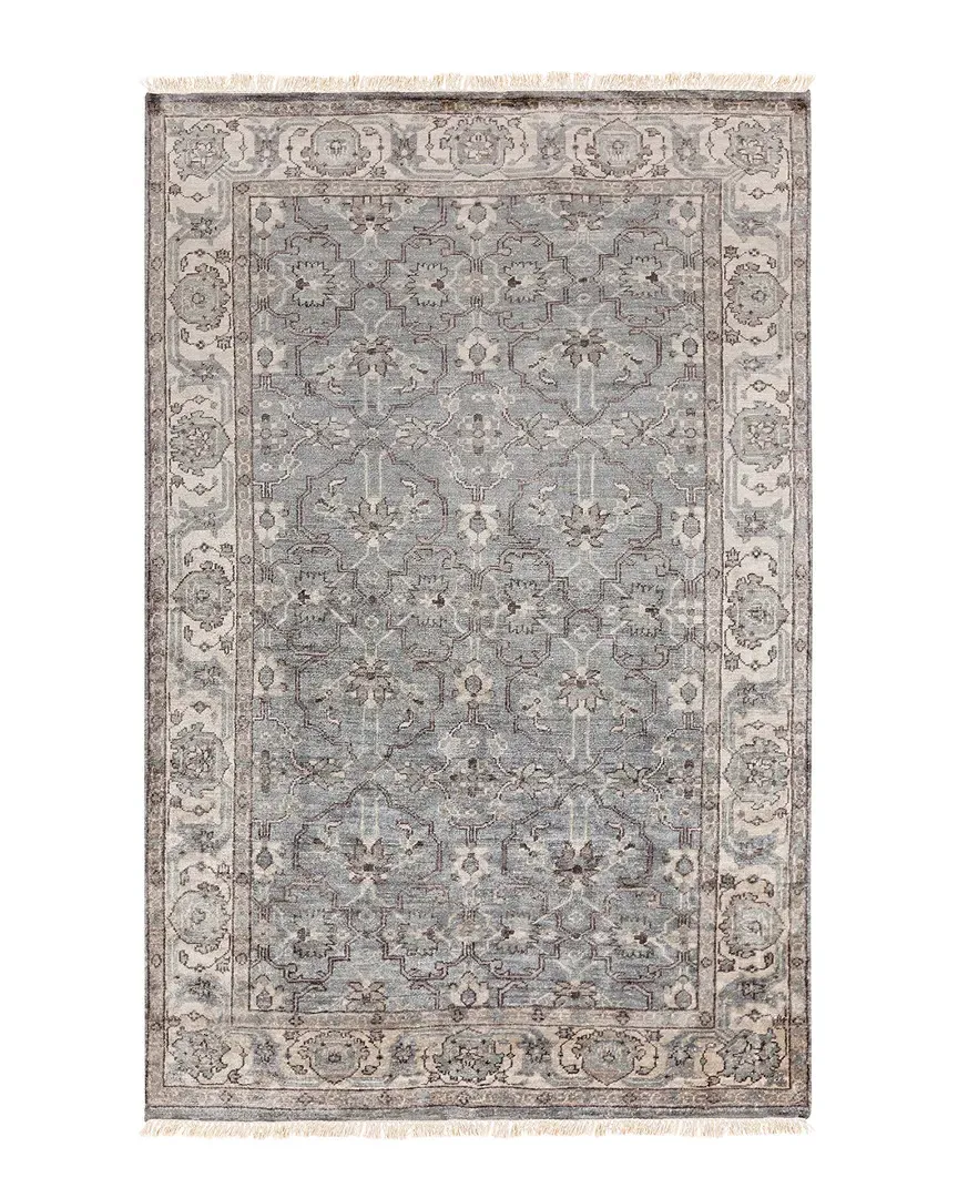 Theodora Hand Knotted Rug - Grey, Viscose